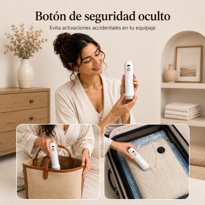 Bolsas de Vacío para Viaje con Bomba de aire Recargable