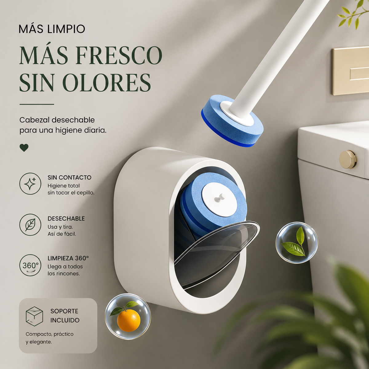 FreshClean™ | Cepillo de WC Desechable