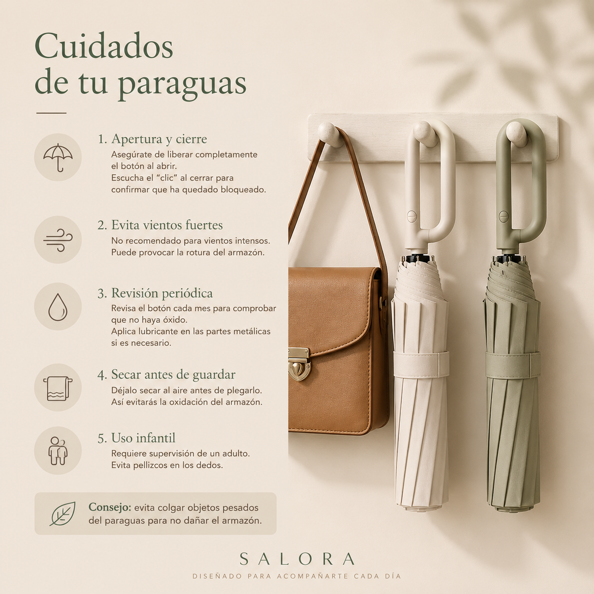 Paraguas plegable Nube