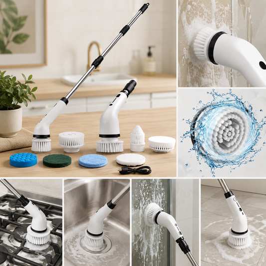 CleanSpin™ | Cepillo eléctrico de limpieza 8 en 1