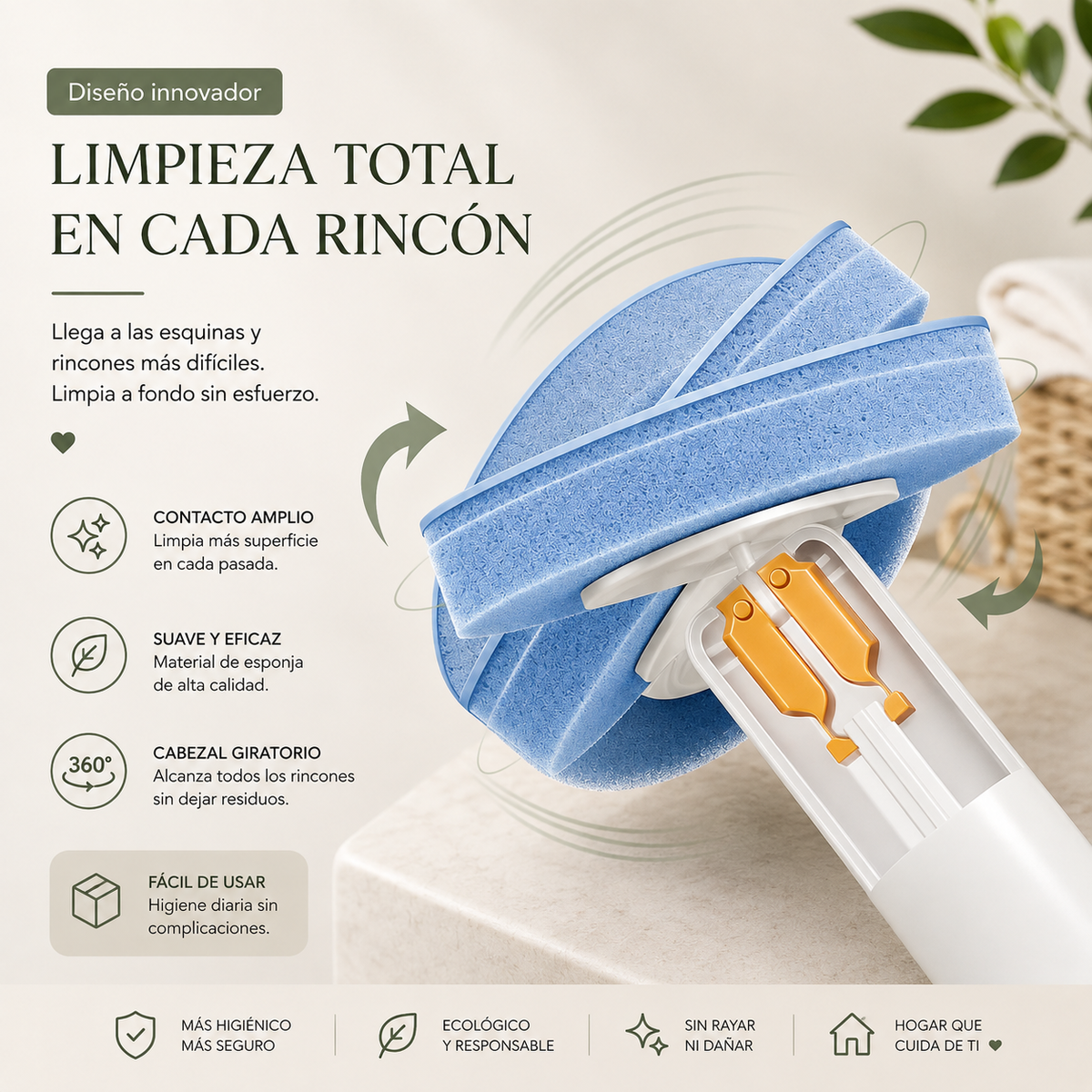 FreshClean™ | Cepillo de WC Desechable